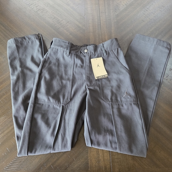 NIKE Jordan Women’s Woven Pants FN5446 045  Sz XS New Basketball  Gray/black - Picture 8 of 13